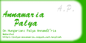 annamaria palya business card